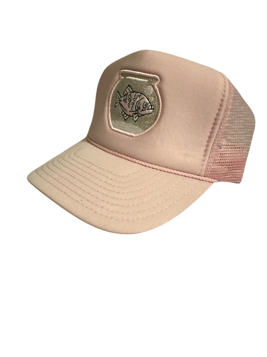 Piranha Gang Soft Pink Panther Trucker