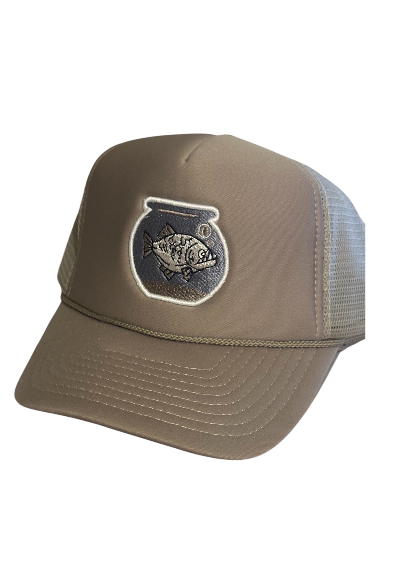Piranha Gang Beige Khaki Trucker