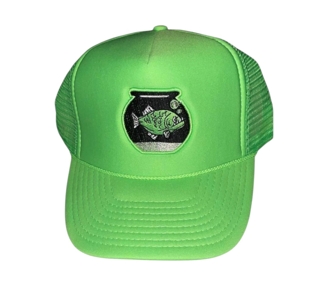 Piranha Gang Slime Green Trucker