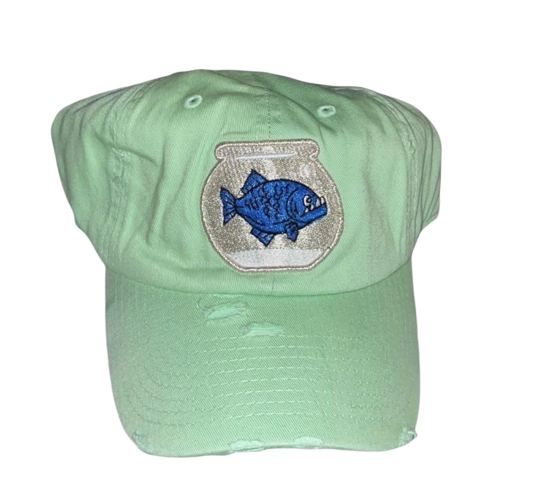 Piranha Gang Mint Green Dad hat