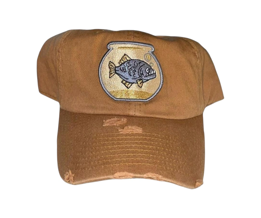 Piranha Gang Sandy Brown Dad Hat