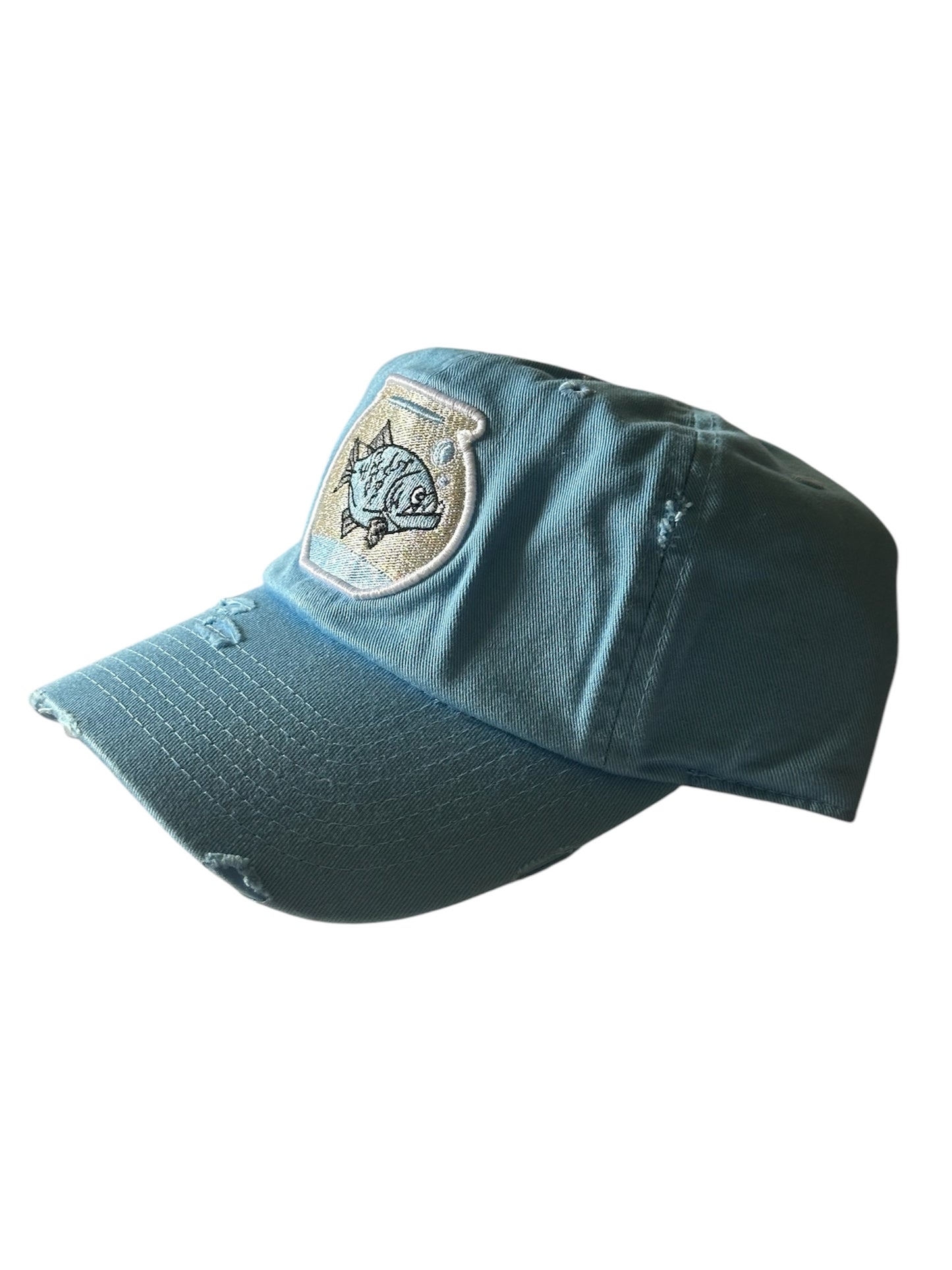 Piranha Gang Soft Baby Blue Dad hat