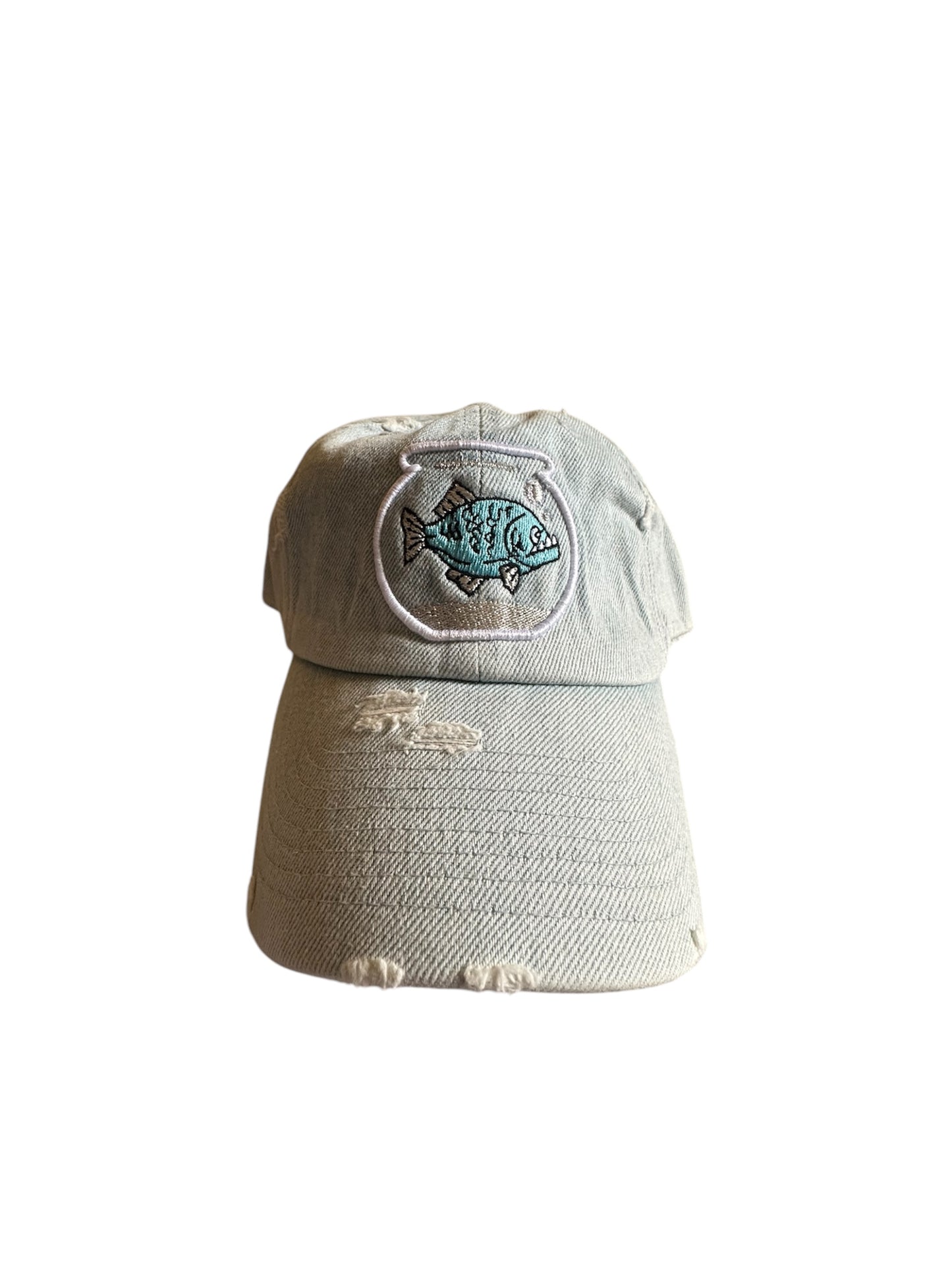 Piranha Gang Light Denim Jean Dad Hat