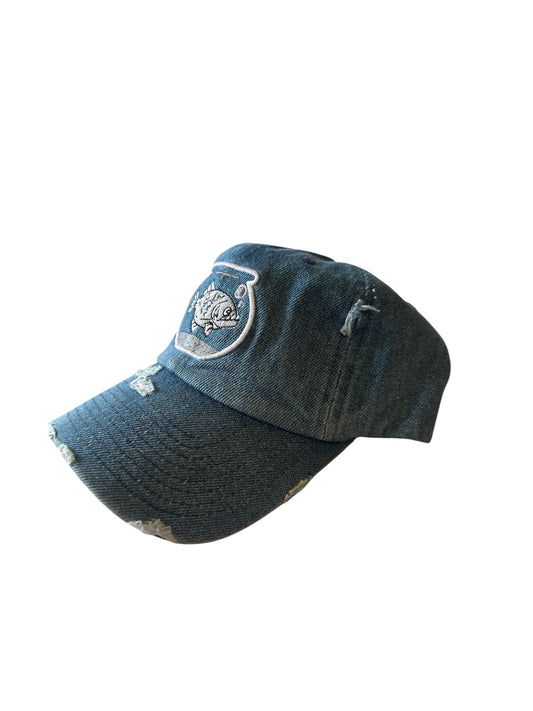 Piranha Gang Medium Jean Denim Dad Hat