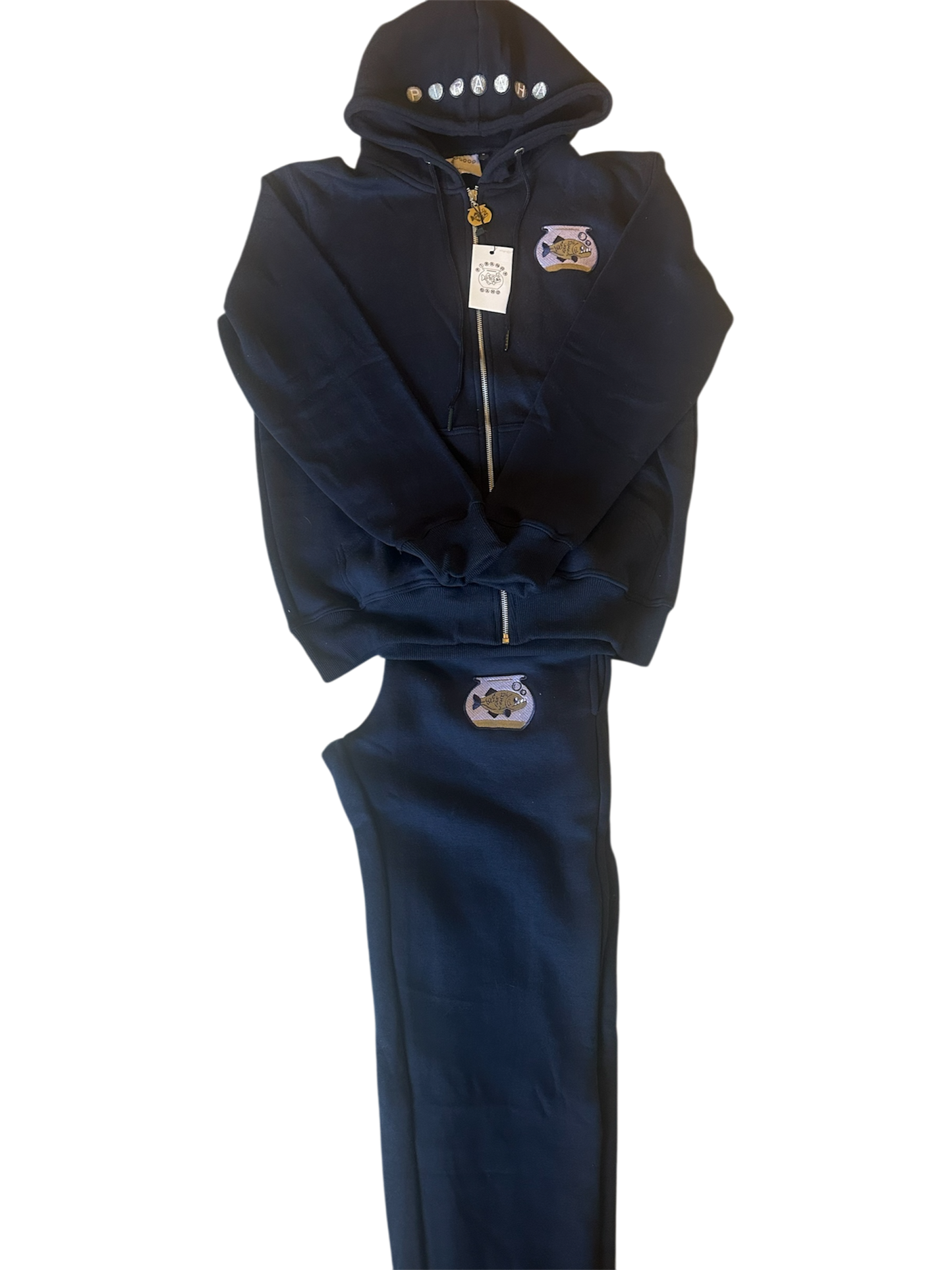 Piranha Gang "Navy Blue" Sweat Suit  (NY EDITION)